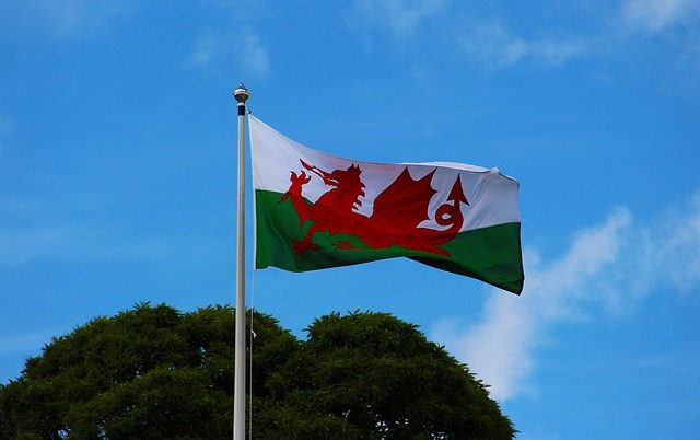ウェールズ　旗　歴史